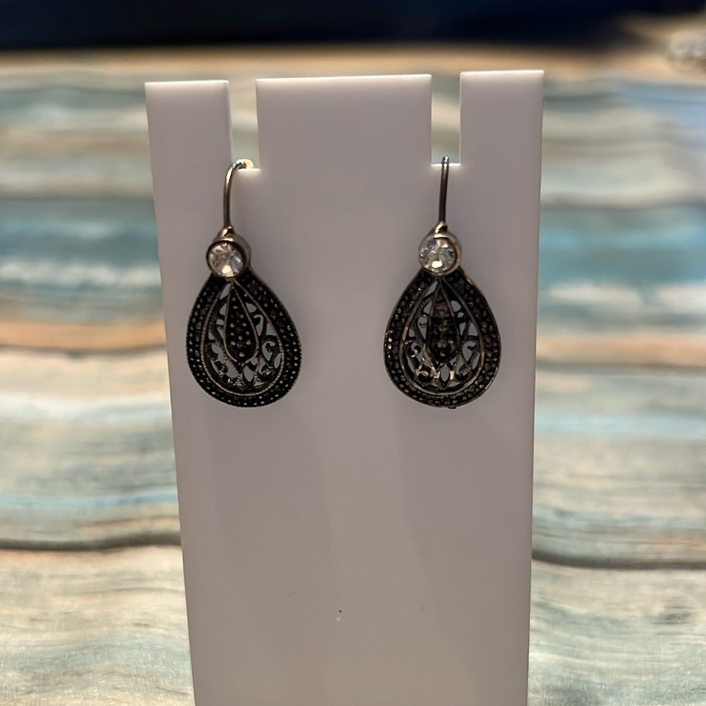 Antique gold filigree earrings